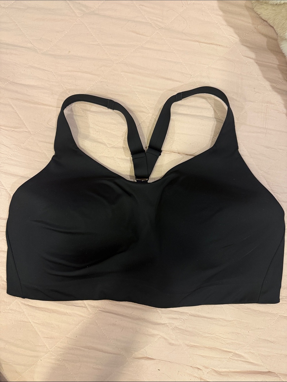 Athleta Black Racerback Wireless Sports Bra